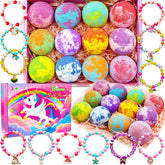 Phaorui unicorn bath bomb with bracelet surprise inside for kids' bath time