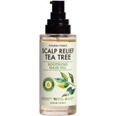 PHARM TO TABLE Tea Tree Hair Oil bottle for scalp care and shine