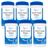Pharma-C Witch Hazel Wipes dome lid close-up for quick dispensing.