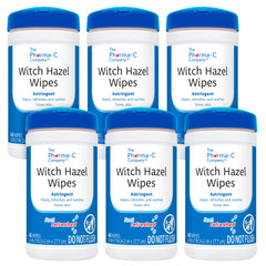 Pharma-C Witch Hazel Wipes dome lid close-up for quick dispensing.
