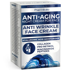 Pharmlitalia Instant Face Lift Cream jar closeup for overnight hydration