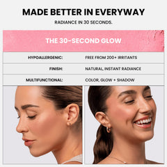 Phase Zero Desert Storm blush pressed formula delivers long-lasting color without fading.
