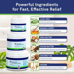 Aloe vera ingredient label on Phat 5.5 cream for soothing care.