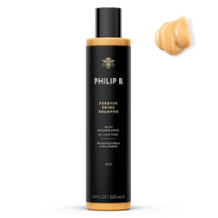 PHILIP B Forever Shine Shampoo bottle featuring oud notes for glossy hair