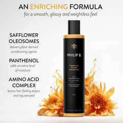 Close-up of light, weightless shampoo foam for everyday use