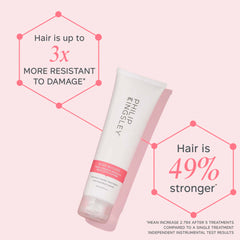 Ends sealed by Philip Kingsley Bond Builder Mask demonstrating breakage protection