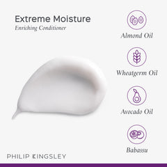 PHILIP KINGSLEY Moisture Extreme application showing easy distribute through hair