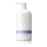 PHILIP KINGSLEY Pure Blonde Silver Brightening Shampoo bottle counters brassiness on blonde hair.