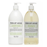 Phillip Adam fragrance-free shampoo bottle with pump for daily cleansing