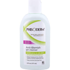 Phisoderm pHisoderm Anti-Blemish Gel Cleanser bottle pour, ideal for easy daily cleansing for acne-prone skin