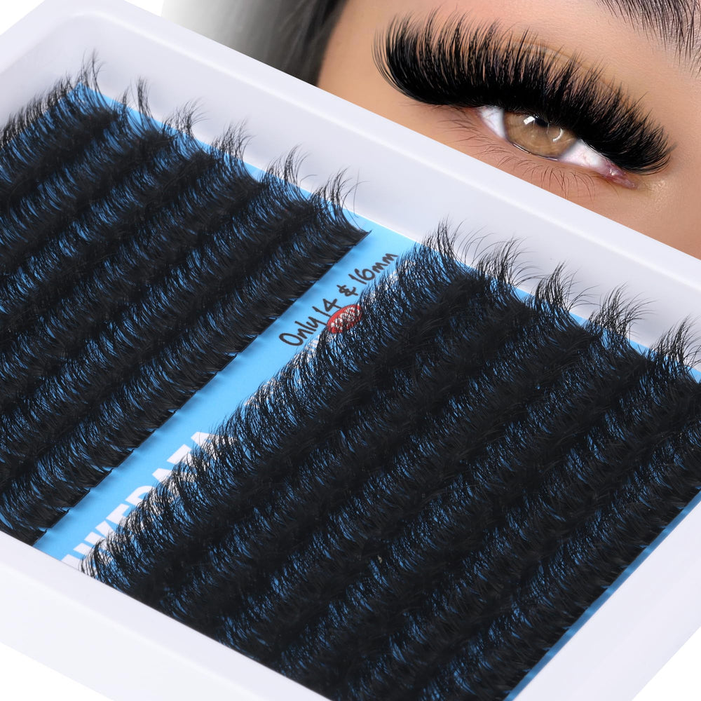 PHKERATA 14-16mm lash clusters natural lift for daily wear
