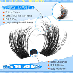PHKERATA easy-application lash clusters ideal for beginners
