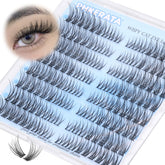 PHKERATA wispy lash clusters cat-eye for natural definition and lift