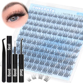 PHKERATA Wispy Lash Extension Kit 120pcs packaging for easy at-home lash enhancement
