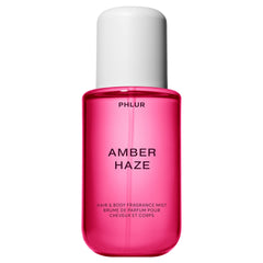 PHLUR Amber Haze bottle front view, ideal for everyday wear and layering.