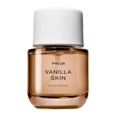 PHLUR Vanilla Skin bottle close-up highlighting creamy vanilla for everyday wear.