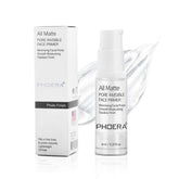 Phoera Primer bottle during application for a smooth, ready base.