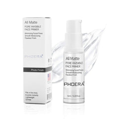 Phoera Primer bottle during application for a smooth, ready base.