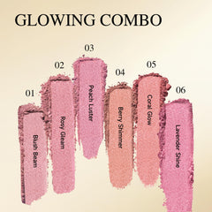 PHOFAY Luminous Blush Powder – Ultra-Fine, Multi-Use Formula with Long-Lasting Glow (05#)