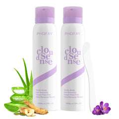 PHOFAY spray depilatory cream bottle for quick, gentle removal.