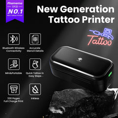 Phomemo TP31 tattoo printer side view highlighting easy operation