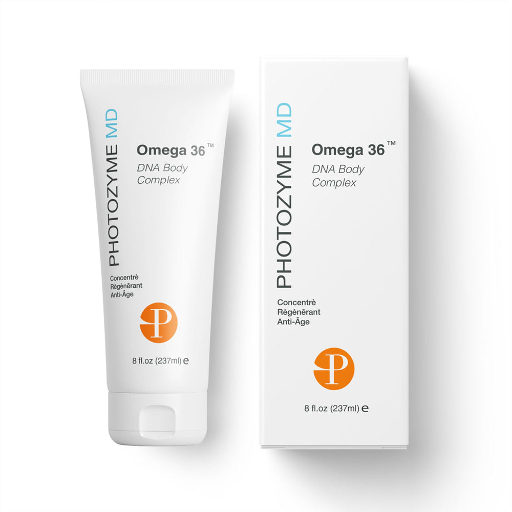 Photozyme DNA Repair Body Lotion bottle delivers fragrance-free hydration for sensitive skin.