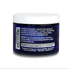 Phyllotex tablets close-up, vegetarian formula supporting healthy hair