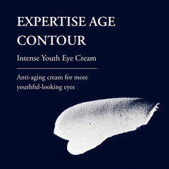 Phytomer Expertise Eye Cream being applied under the eye for smoothing potential fine lines.