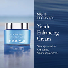 PHYTOMER Night Recharge cocoon texture indicating soothing protection