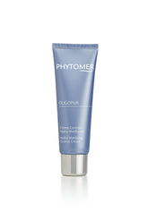 Phytomer Oligopur Hydra-Matifying Cream texture close-up emphasizing matte oil control benefits.