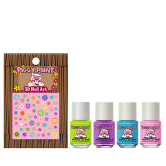 Piggy Paint spring polish swatches show family-friendly color options.