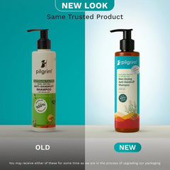 Pilgrim Tea Tree Shampoo pump in action for easy, controlled application.