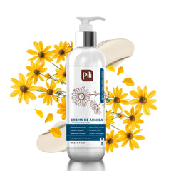 Pili Natural Arnica Cream swatch on hand demonstrating fast absorption