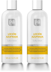 Pili Natural Pili Sulfur Lotion bottle front for oil control.