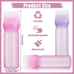 Pimoys root comb applicator bottle purple for controlled oiling during spa like treatments