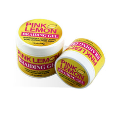 PINK LEMON Braiding Gel texture swirl demonstrates rich consistency for even application.