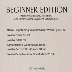 PINKWONDER toner application image shows refreshing balance for all skin types.