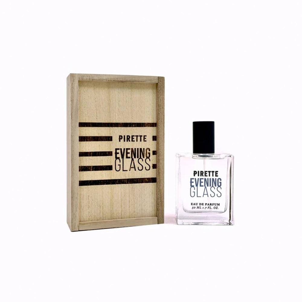 PIRETTE Evening Glass bottle pour highlights long-lasting seaside scent for evening wear