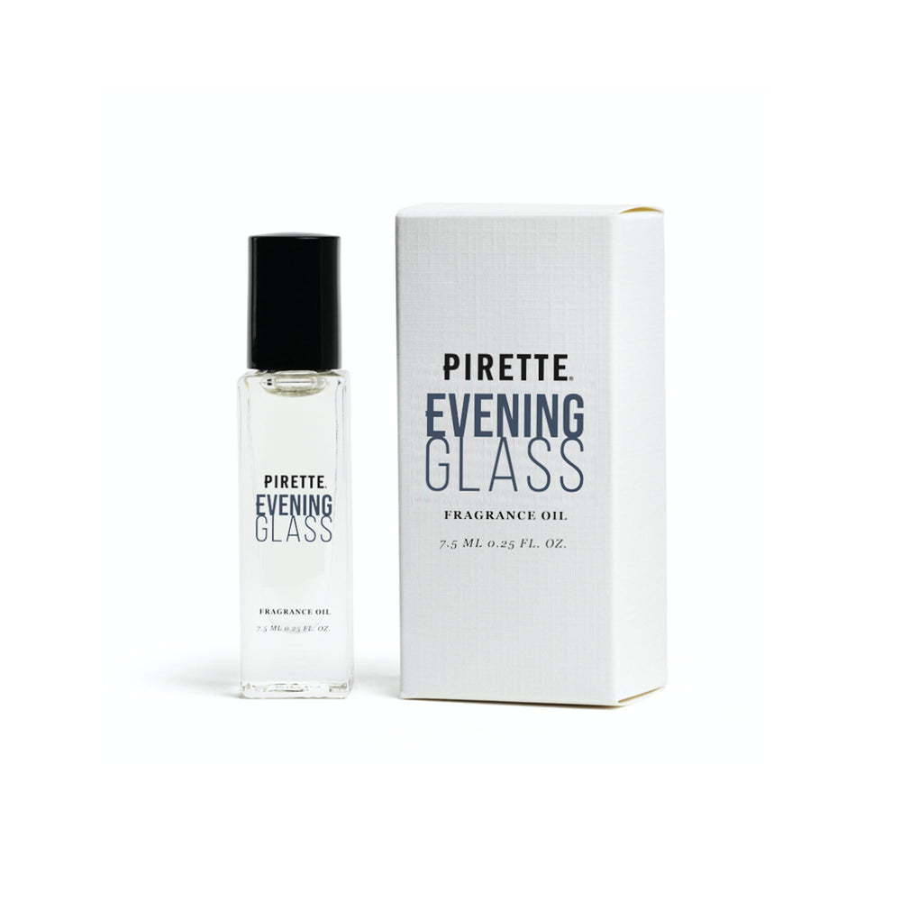 PIRETTE Mini Evening Glass Roll-On on a sun-kissed beach scene for daily wear