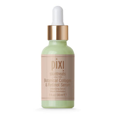 Pixi Beauty Botanical Collagen and Retinol Serum bottle close-up for radiant, firm-looking skin.