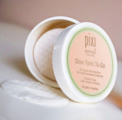 Pixi Glow Tonic to-Go packaging highlights travel-friendly skincare routine