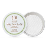 Pixi Milky Tonic to-Go bottle showing portable hydration for on-the-go skincare.