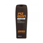 Piz Buin Allergy Lotion SPF50+ bottle for sensitive skin protection.