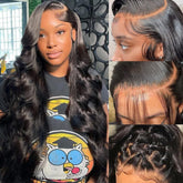 Pizazz 13x6 lace front wig natural hairline with baby hairs for realistic styling