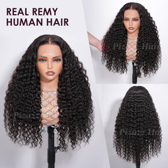 Pizazz HD transparent lace front closeup shows invisible hairline for seamless blending.