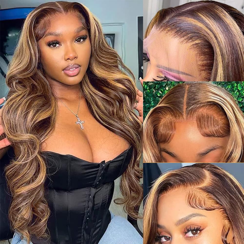 Pizazz 13x4 HD transparent lace front wig with natural hairline and versatile parting
