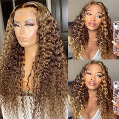 Pizazz highlight lace front wig 13x4 HD for a seamless part.