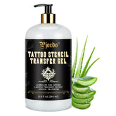 Pjordo tattoo stencil transfer gel packaging ready for skin-safe use
