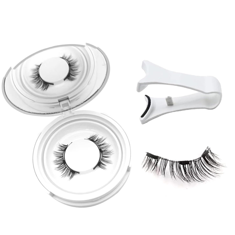 PKsiauya Ginani magnetic lashes with applicator demonstrating lightweight comfort for all-day wear