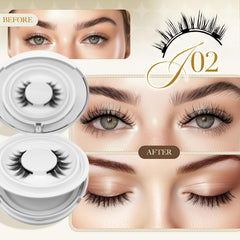 PKsiauya Ginani soft fiber lashes deliver a natural look without mascara.